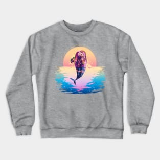 Porpoise, Whale, Ocean, Mammal, Marine Crewneck Sweatshirt